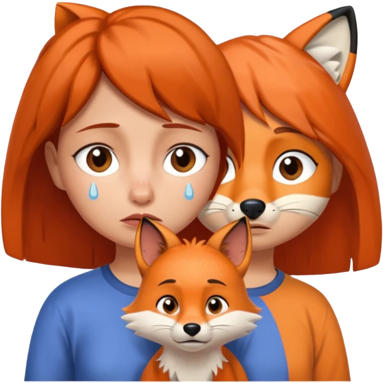 Make Dora and Swiper the fox crying emoji