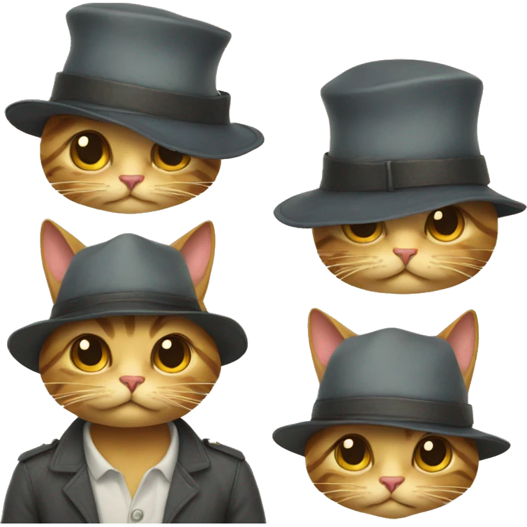 Katze mit Hut  emoji