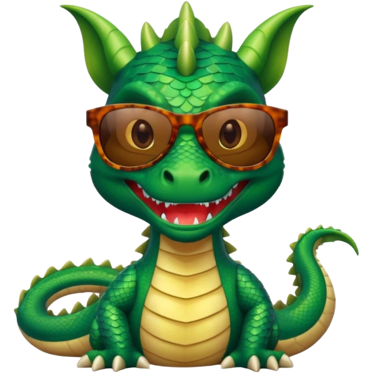 dragon wearing sunglasses emoji