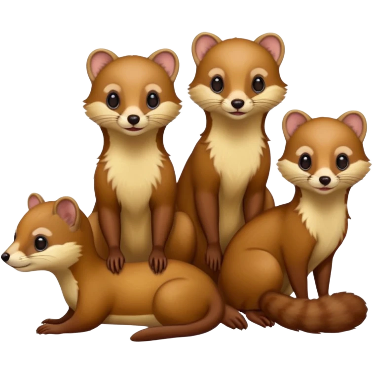 5 martens, 1 weasel emoji
