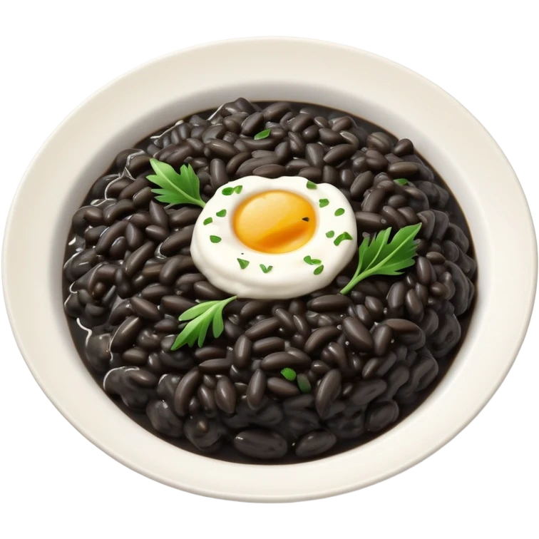 black risotto emoji