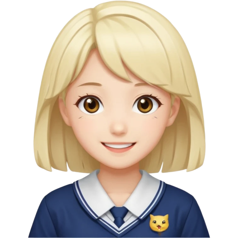 Anime girl named lili chan  with Seifuku emoji