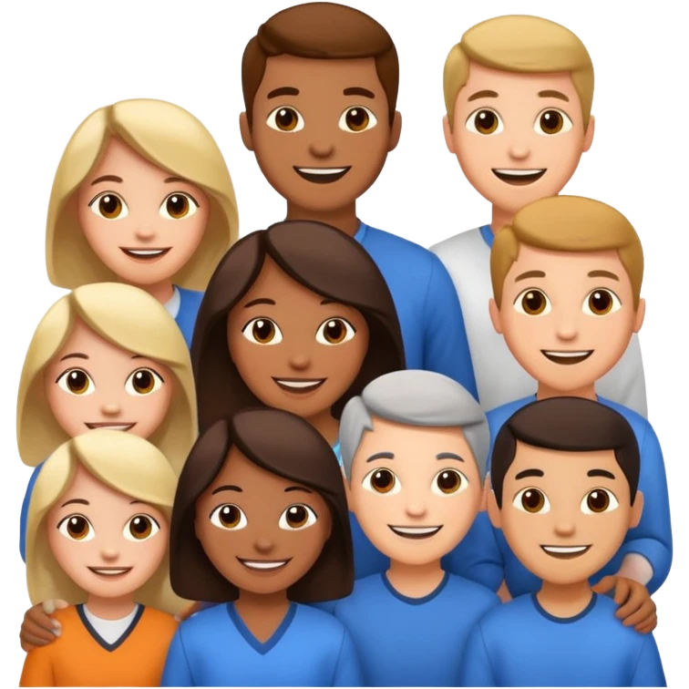 Создай очень счатливых учиников и полной учительнецы emoji
