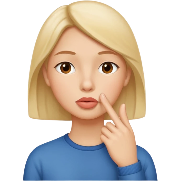 🤫🤫🧏 emoji