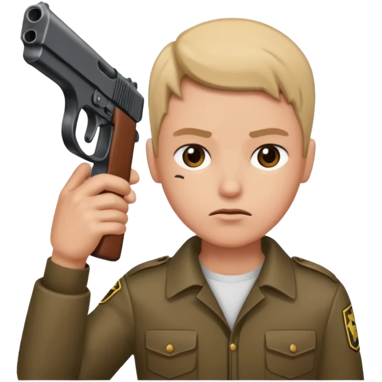 Gun to head emoji