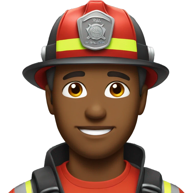 Handsome firefighter  emoji
