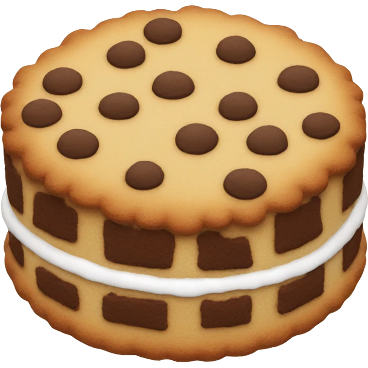 Cookie cake emoji
