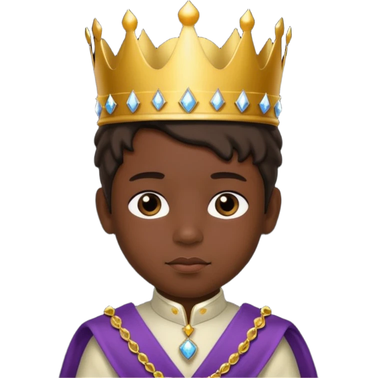 Child prince dark emoji