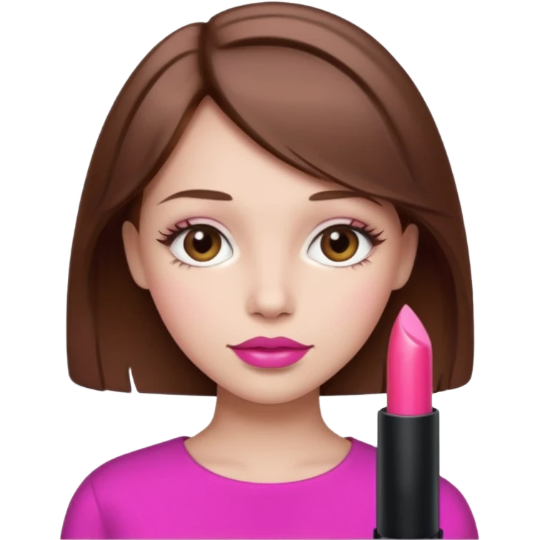 clean girl, pink emoji
