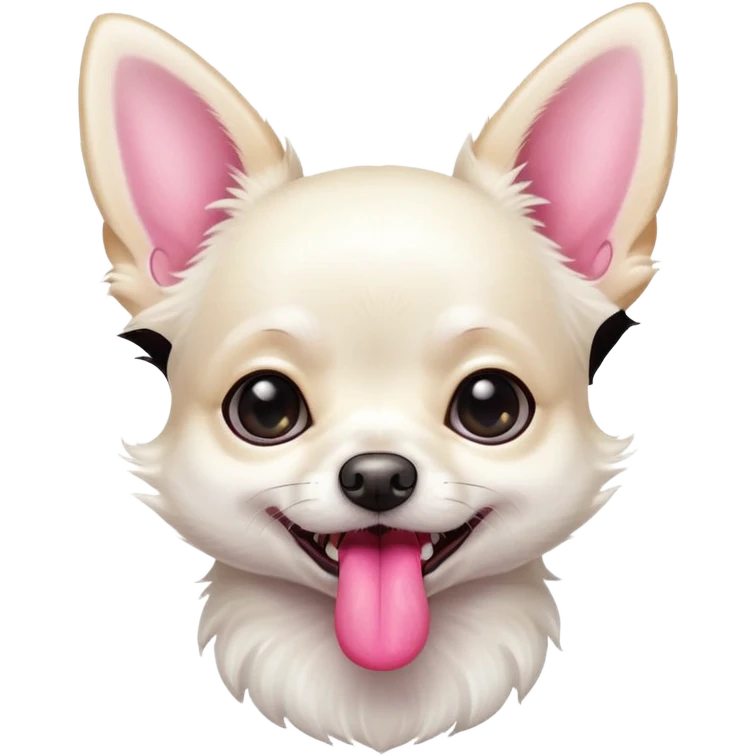 cute white chihuahua emoji
