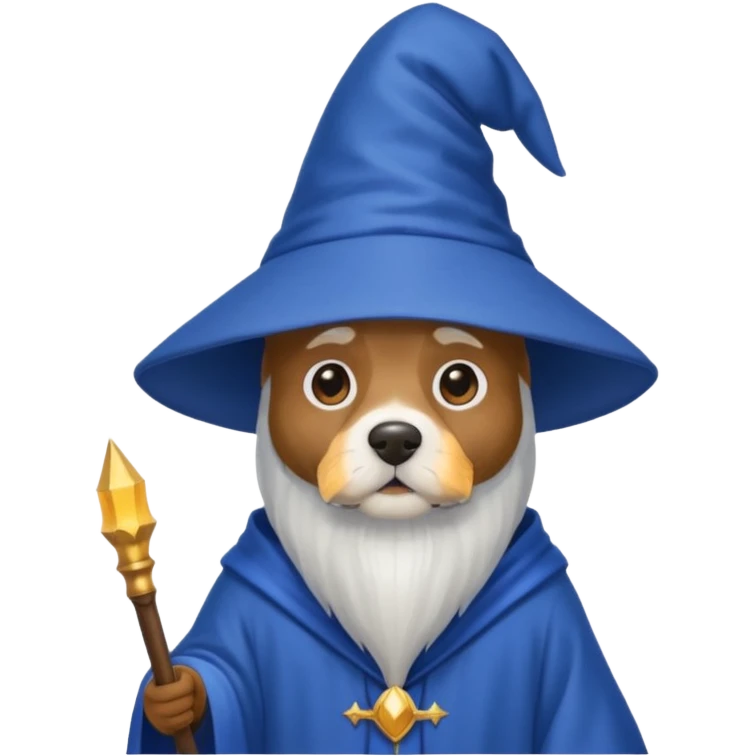 Dog wizard emoji