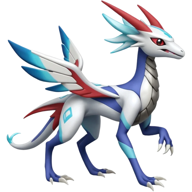 Meloetta-Sergal-Latias-Palkia-Dialga-hybrid-fusion-Fakémon-creature, full body emoji