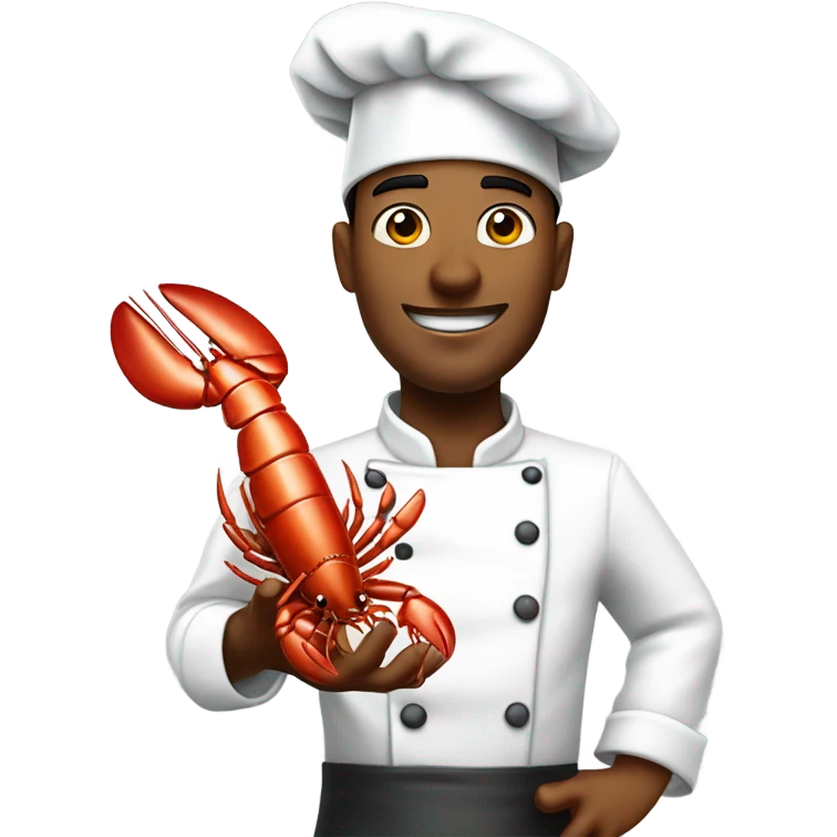 Chef with lobster emoji