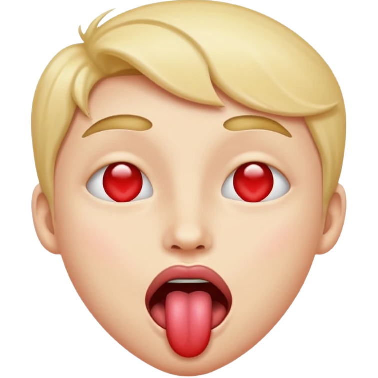 heart eyes with tongue sticking out emoji