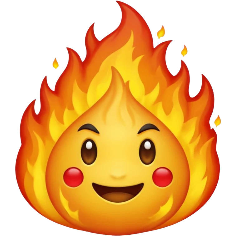 a lua tem que estar dentro do fogo e sem mini emoji