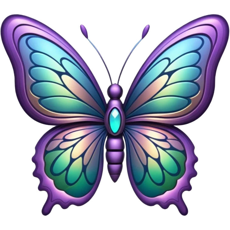 techno butterfly emoji