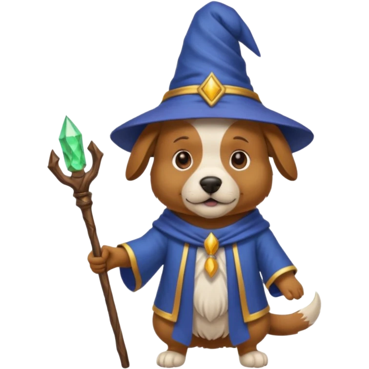 Dog wizard emoji