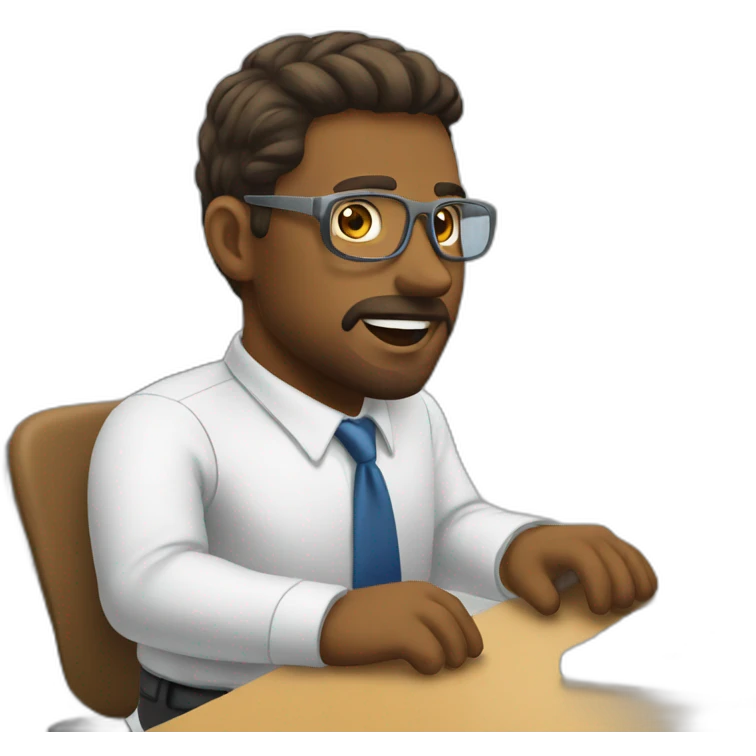 away from keyboard while work emoji