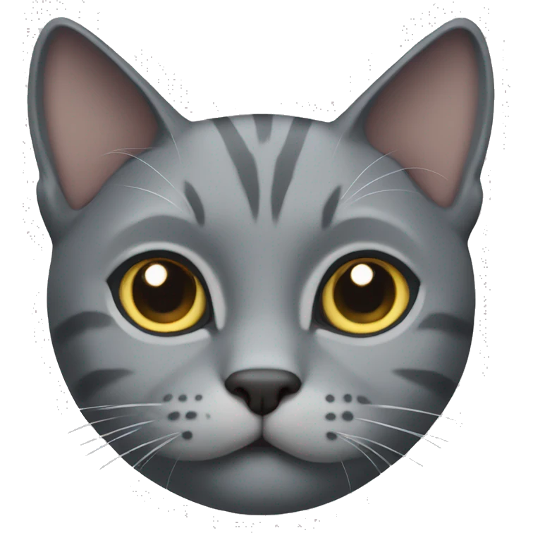 Gray cat emoji