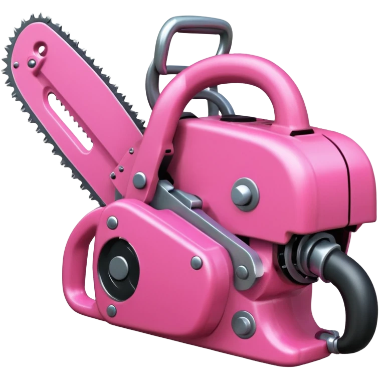 pink chainsaw emoji