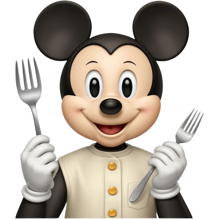 Mickey mouse breakfast emoji