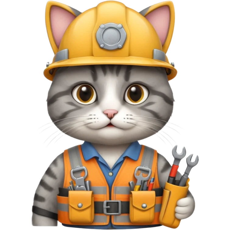 Cat engineer  emoji
