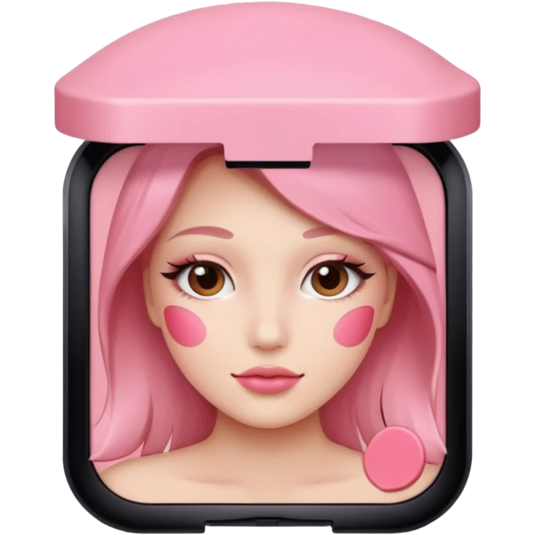 Pink blusher emoji