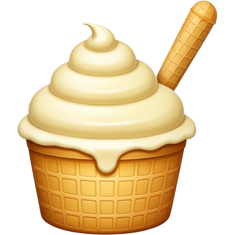 Very big ice cream in tub emoji