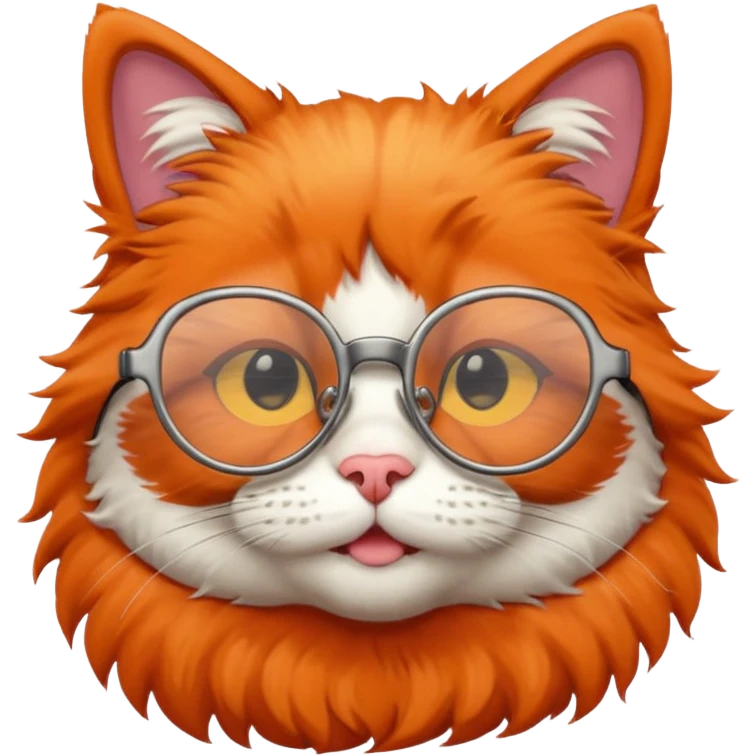 Gato óculos emoji