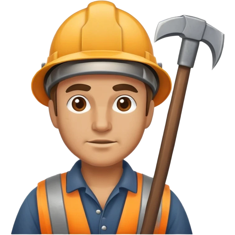 miner with helmet and pickaxe emoji