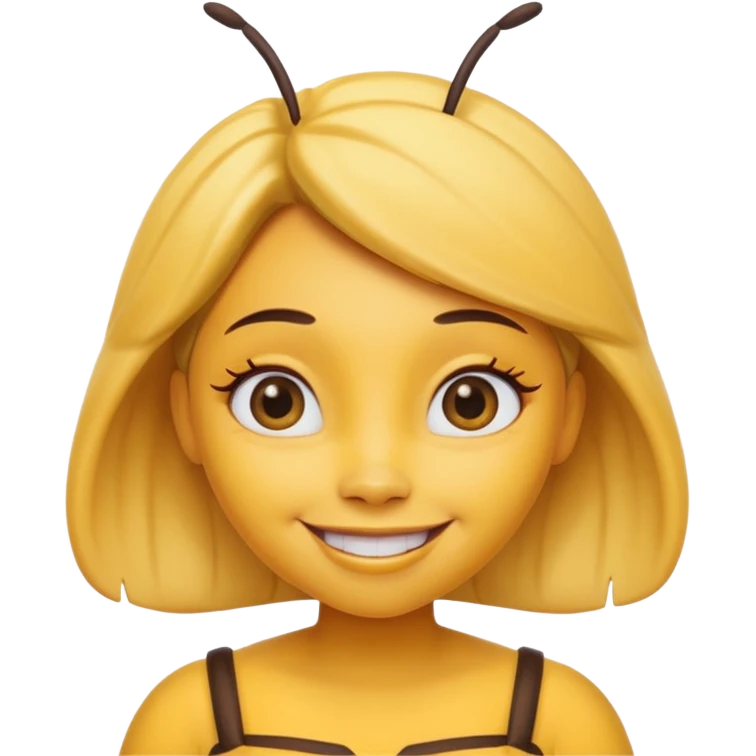maya de bij met make up emoji