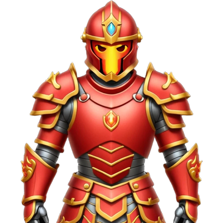 fire armored warrior emoji