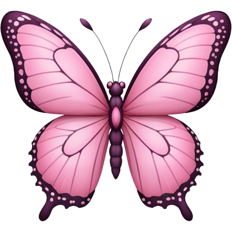 Mariposa rosa emoji