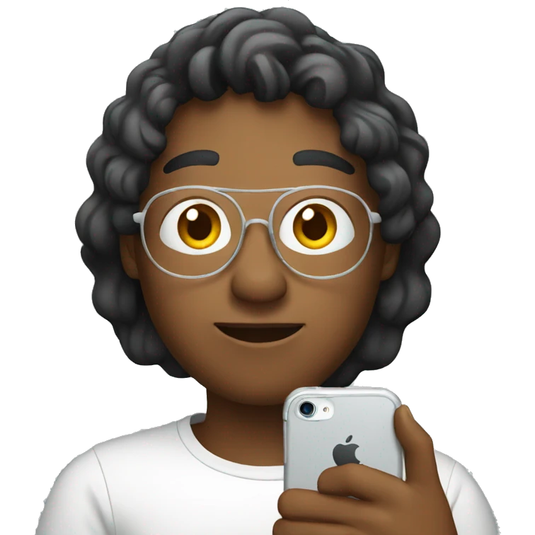 holding iphone emoji