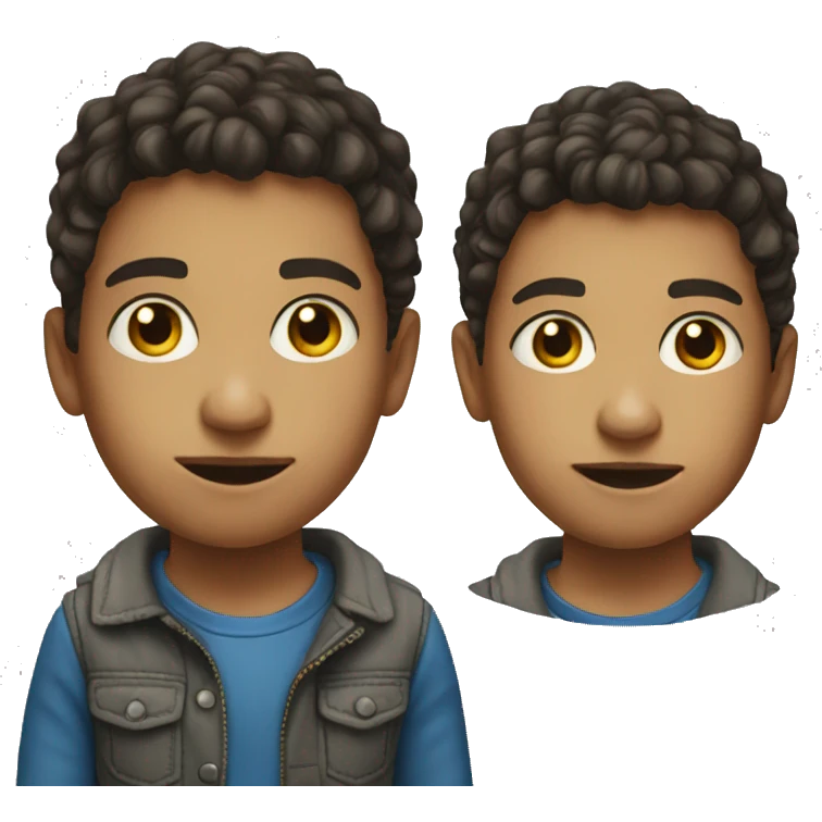 realistic portrait of a boy emoji