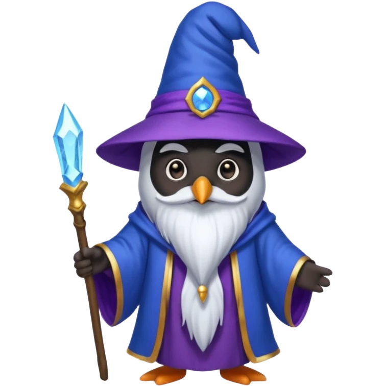 Penguin Wizard emoji