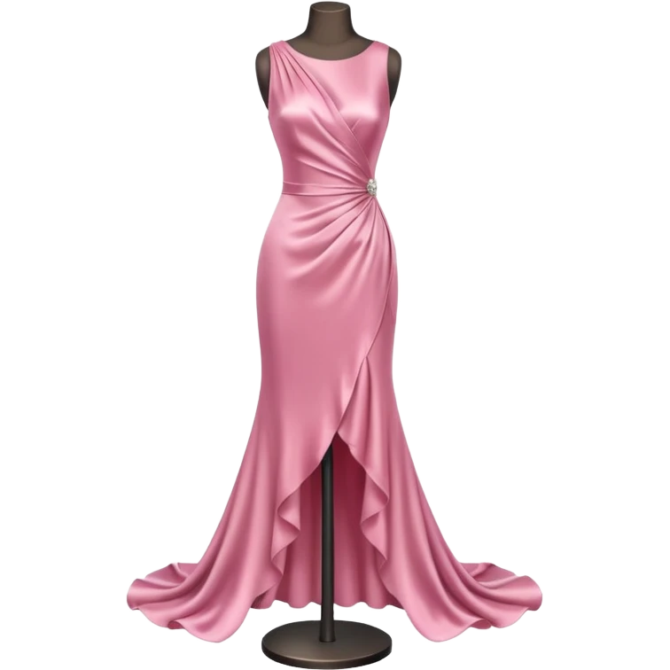 dress mannequin with pink dress emoji