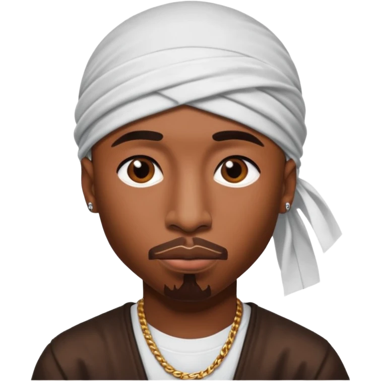 2Pac only face and durage emoji