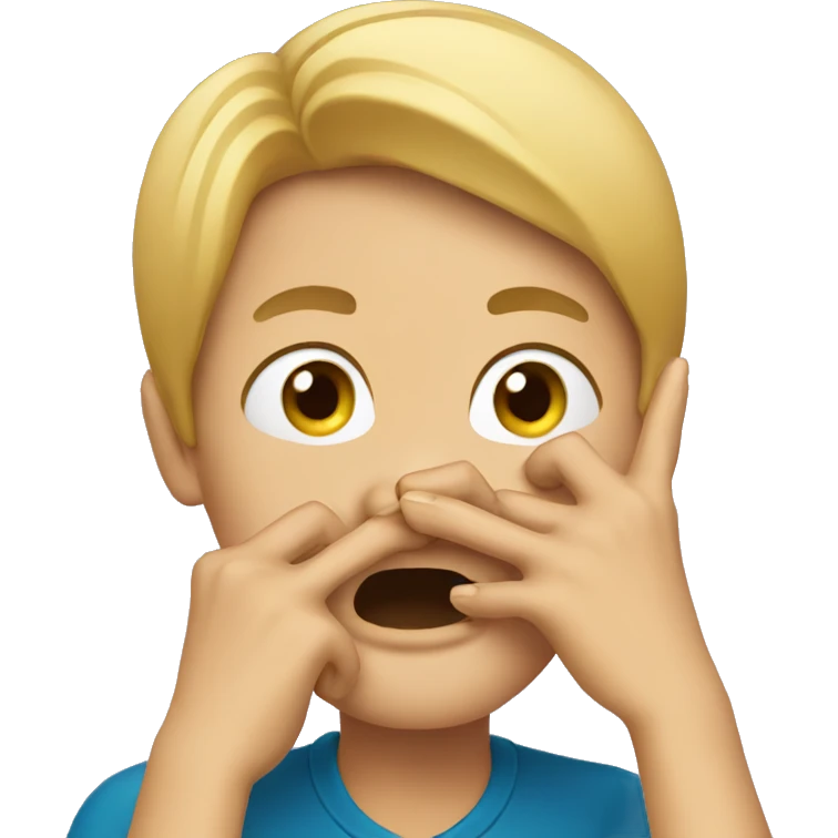 Person biting nails  emoji