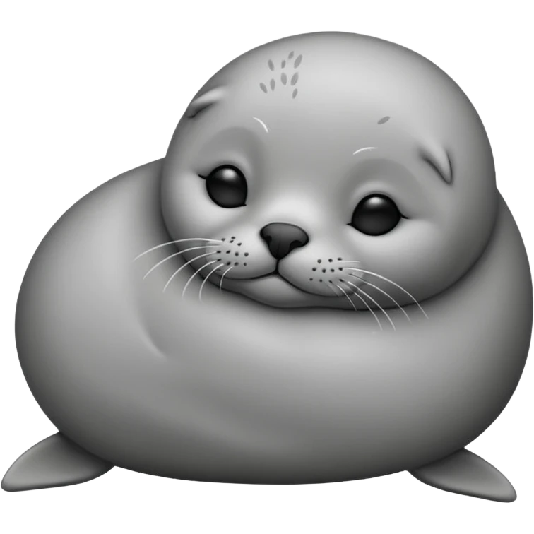 Furry Sleeping seal  emoji