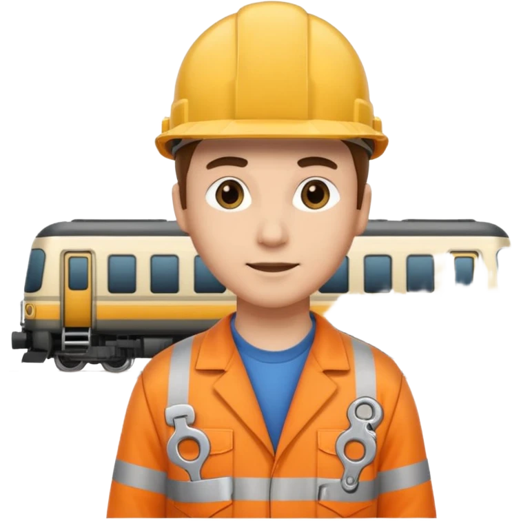 Engineer with wrench,Train Crew. emoji