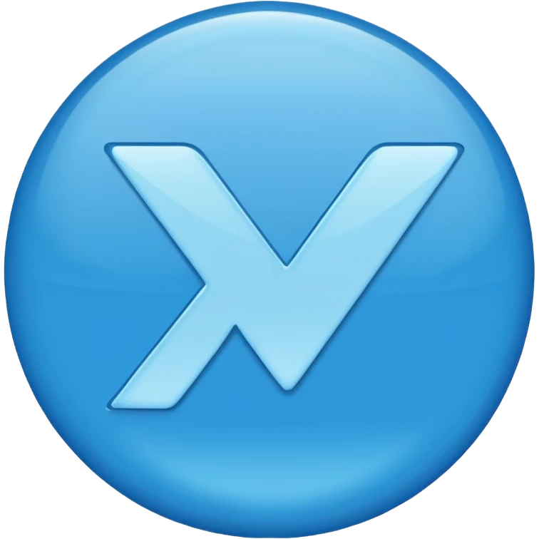 Blue tick emoji