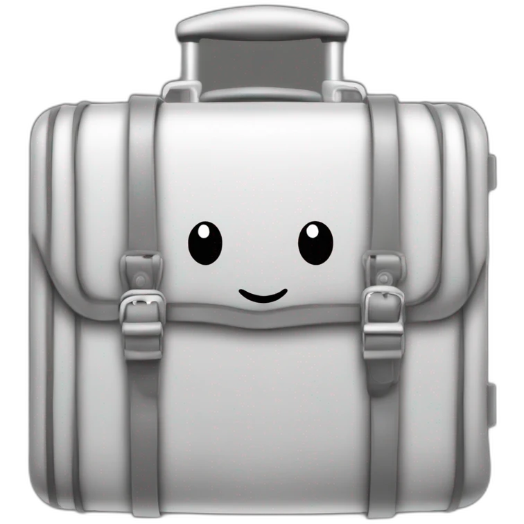 travel suitcase planet icon colorless emoji