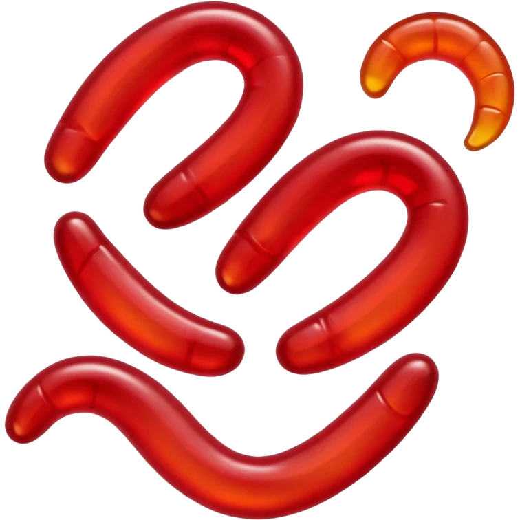 red u-shaped candy emoji