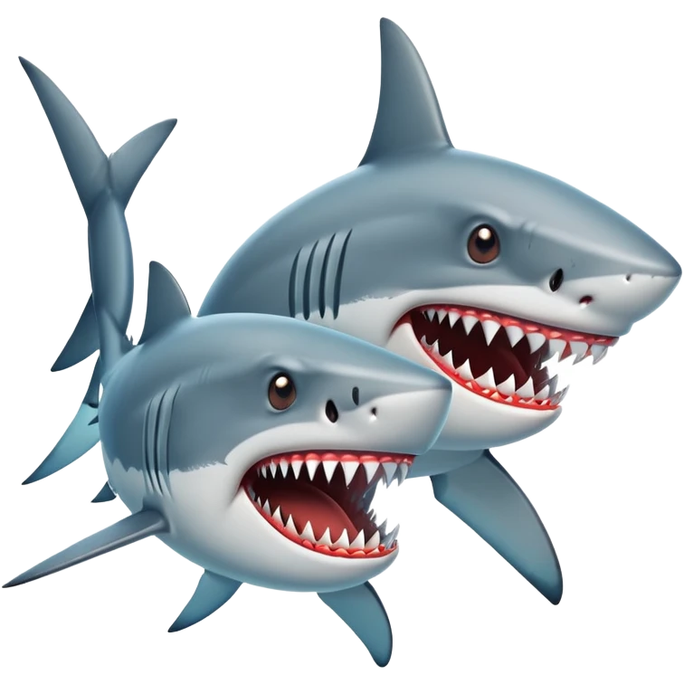 Shark battle emoji