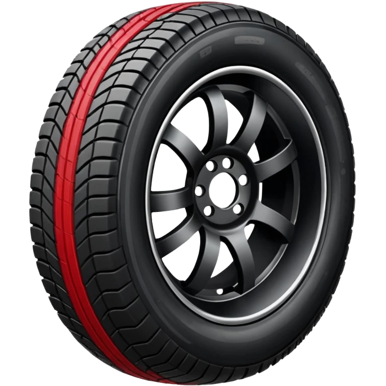 tyre marks red emoji