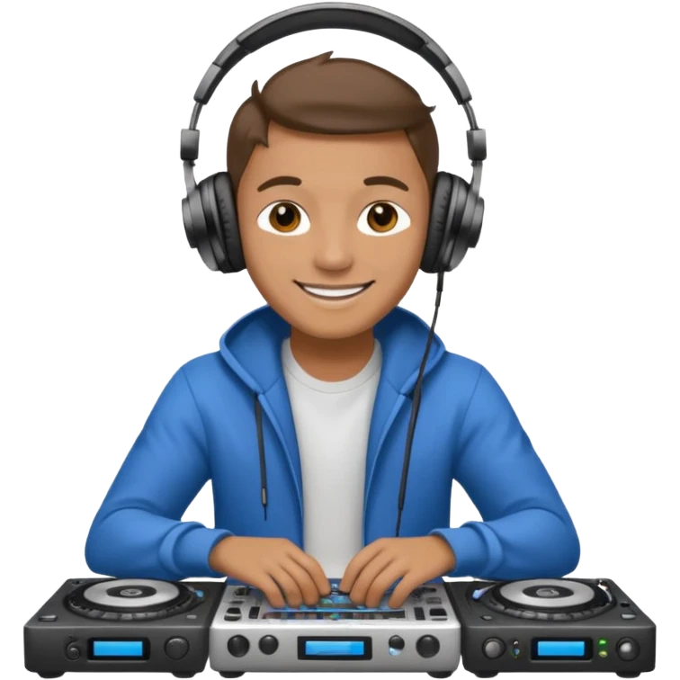 dj with setup handingg emoji