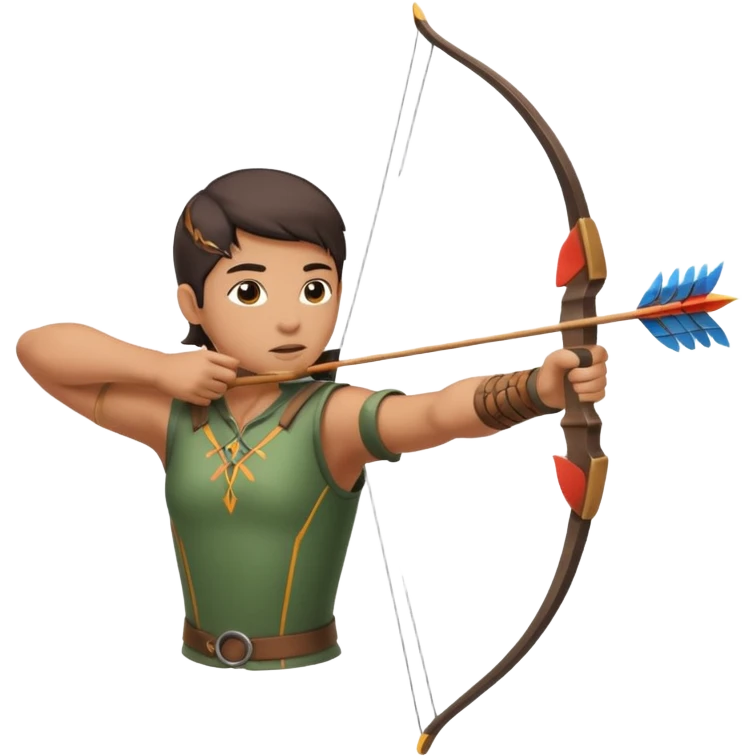 un archer qui touche une cible emoji