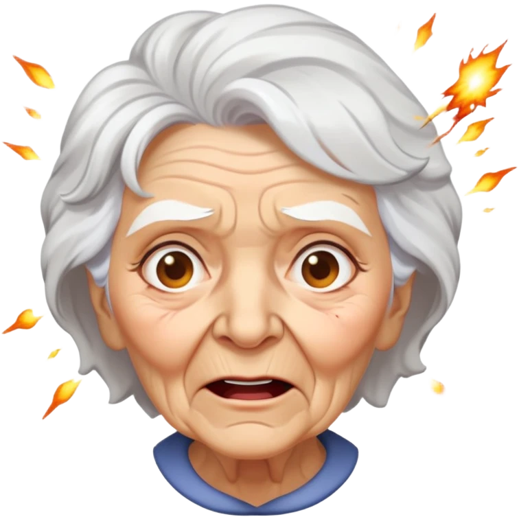 Old lady explode emoji