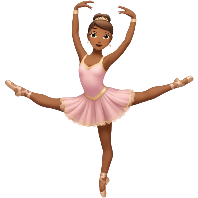 Ballerina (arabesque), street dancer. emoji